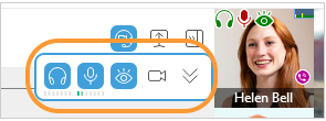 Example of Virola audio indicators