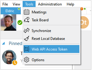 Web API access tocken