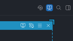 New screen sharing icon in Virola Messenger